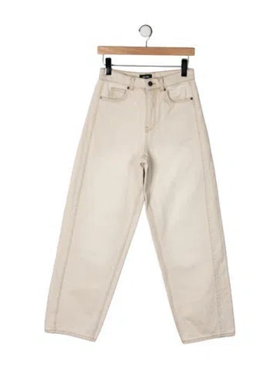 Pre-owned Me+em High-rise Wide Leg Jeans In Neutrals