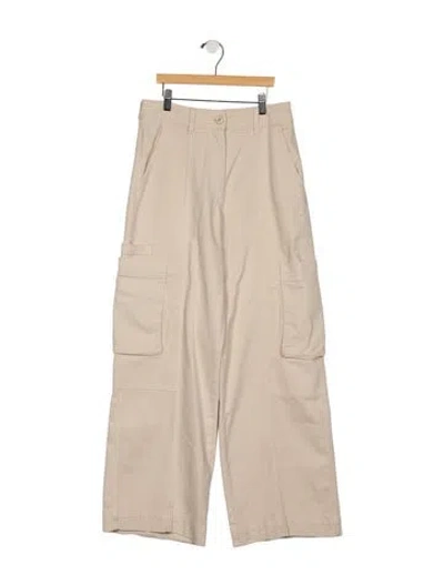 Pre-owned Me+em High-rise Wide Leg Jeans In Neutrals