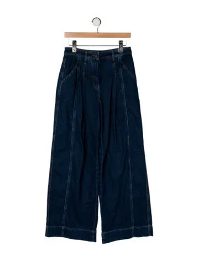 Pre-owned Me+em High-rise Wide Leg Jeans W/ Tags In Blue