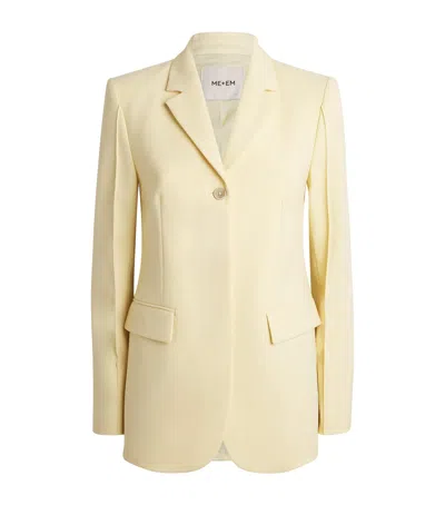 Me+em High-waist Slim Contour Blazer In Yellow