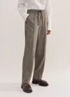 Me+em Houndstooth Jogger Pant In Mixed/brown Cream