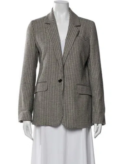 Pre-owned Me+em Houndstooth Print Blazer In Multi