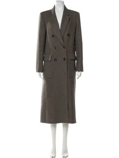 Pre-owned Me+em Houndstooth Print Coat In Multi