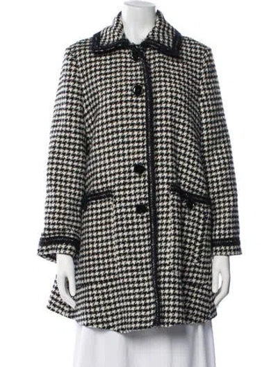 Pre-owned Me+em Houndstooth Print Coat In Multicolor