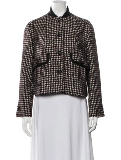 Pre-owned Me+em Houndstooth Print Jacket In Multi
