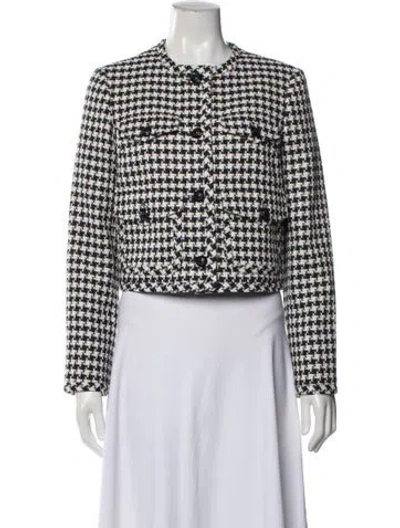 Pre-owned Me+em Houndstooth Print Jacket In Multicolor