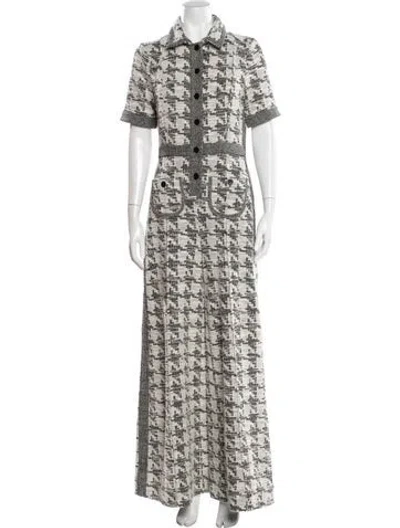 Pre-owned Me+em Houndstooth Print Jumpsuit W/ Tags In Multi