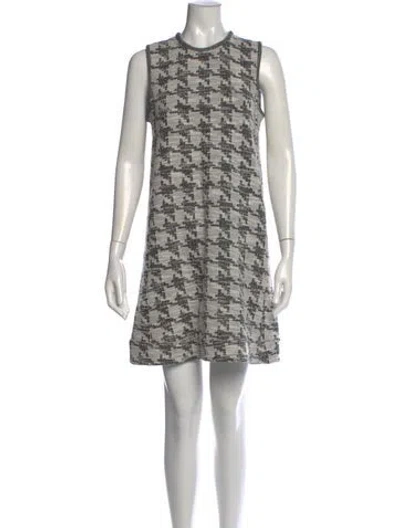 Pre-owned Me+em Houndstooth Print Mini Dress In Multi