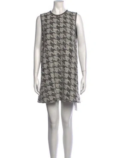 Pre-owned Me+em Houndstooth Print Mini Dress In Multicolor
