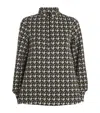 Me+em Travel Tailoring Houndstooth Swing Top In Black