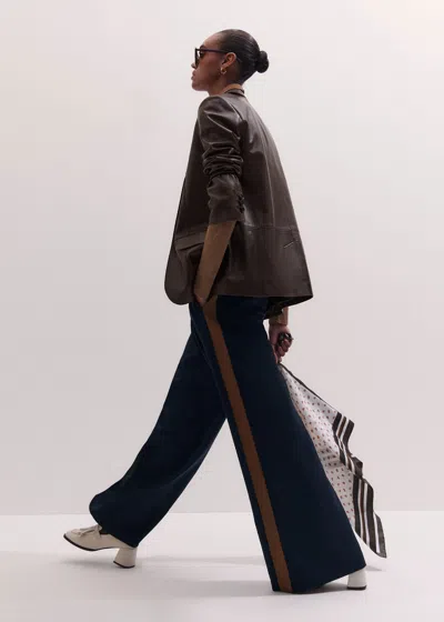 Me+em Icon Wide-leg Pant In Blue