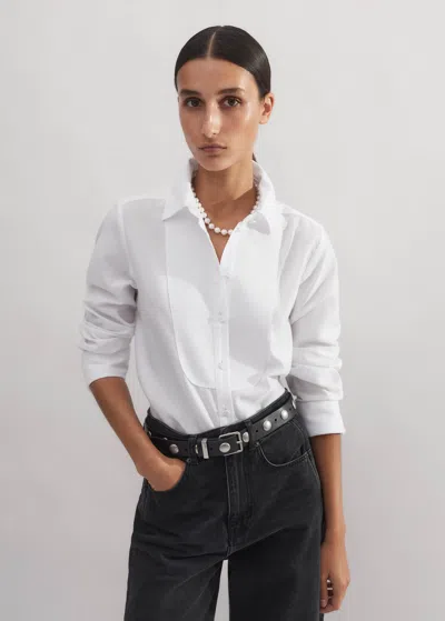 Me+em Impossibly Soft Forever Tux Shirt In White