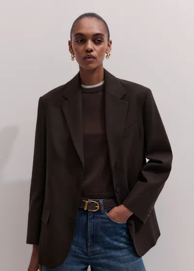 Me+em Intelligently Oversized Blazer Ganache Brown