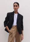 Me+em Intelligently Oversized Short Blazer Black In Black