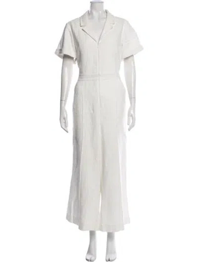 Pre-owned Me+em Jumpsuit In White