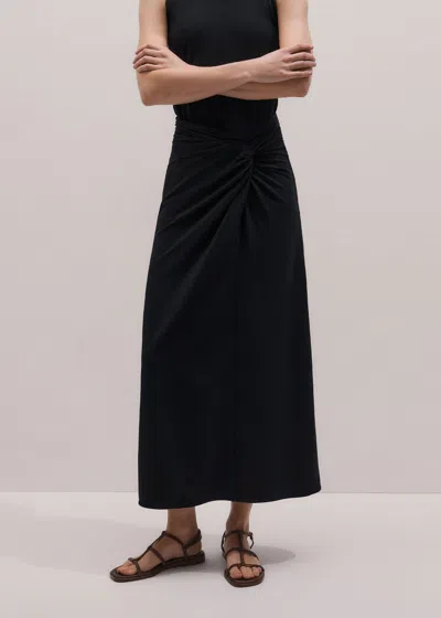 Me+em Knot Detail Maxi Skirt Black