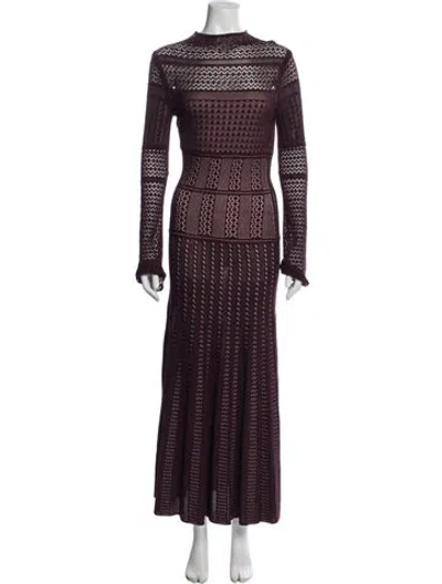 Pre-owned Me+em Lace Pattern Long Dress W/ Tags In Purple