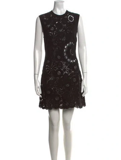 Pre-owned Me+em Lace Pattern Mini Dress W/ Tags In Black