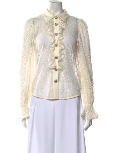 Pre-owned Me+em Lace Pattern Sweater In Neutrals