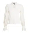 Shop Me+em Lace-trim Layering Blouse In Neutral