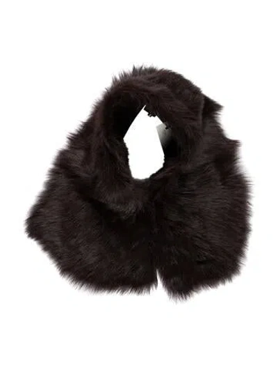 Pre-owned Me+em Lambskin Scarf In Brown