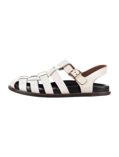 Pre-owned Me+em Leather Flats In Multi