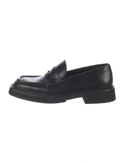 Pre-owned Me+em Leather Loafers In Black