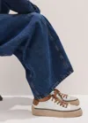 Me+em Leather Low Top Sneaker In Off White