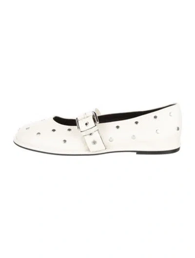 Pre-owned Me+em Leather Mary Jane Flats In Black