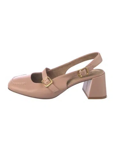 Pre-owned Me+em Leather Pumps In Neutral