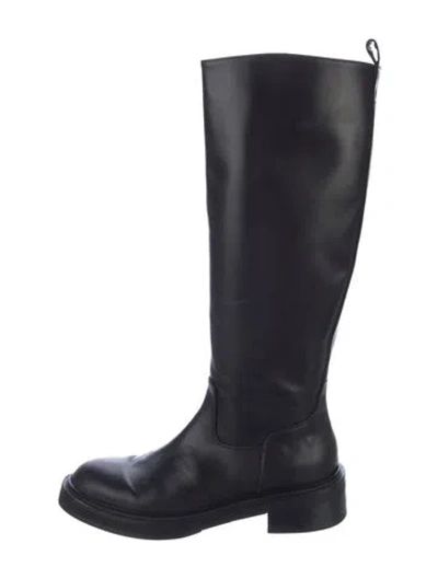 Pre-owned Me+em Leather Riding Boots In Black