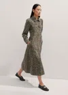 Me+em Leopard Print Midi Dress In Leopard Print