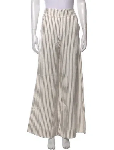 Pre-owned Me+em Linen Wide Leg Pants In Neutrals