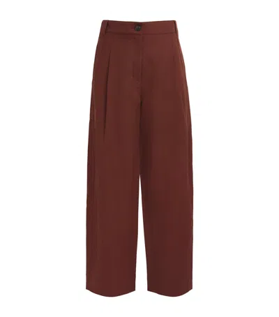 Me+em Linen-blend Extreme Taper Trousers In Multi