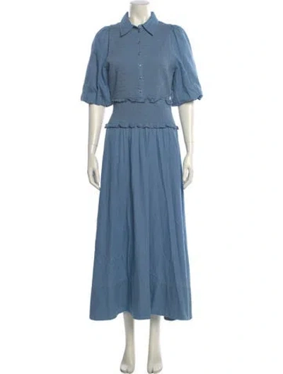 Pre-owned Me+em Long Dress In Blue