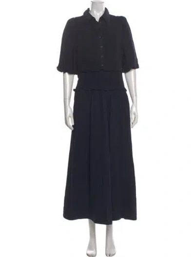 Pre-owned Me+em Long Dress In Blue