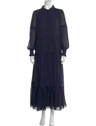 Pre-owned Me+em Long Dress In Blue