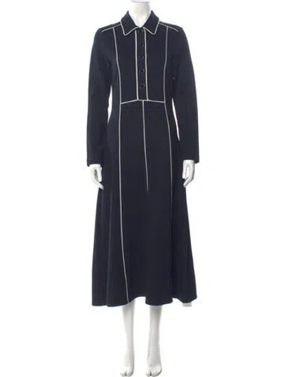 Pre-owned Me+em Long Dress In Blue