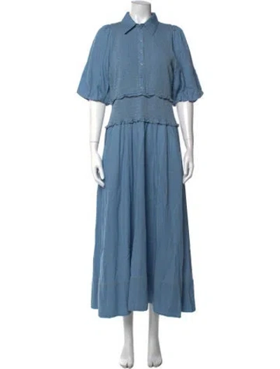 Pre-owned Me+em Long Dress In Blue