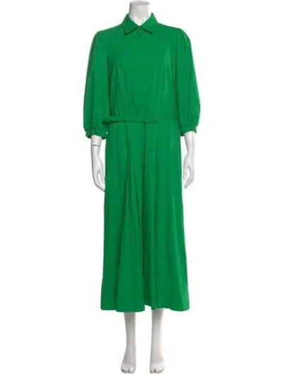 Pre-owned Me+em Long Dress In Green