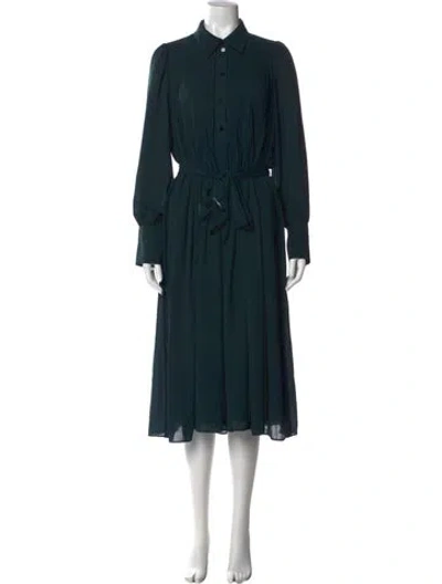 Pre-owned Me+em Long Dress In Green