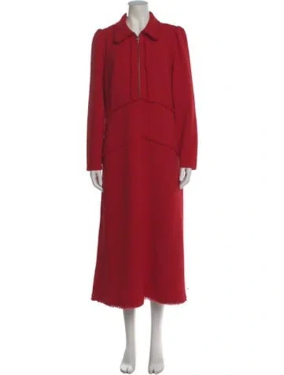 Pre-owned Me+em Long Dress In Red