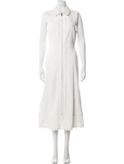 Pre-owned Me+em Long Dress W/ Tags In White