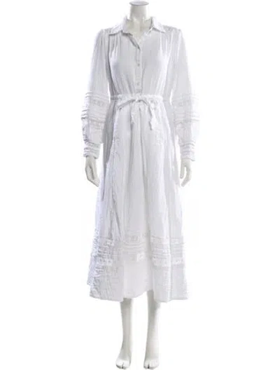 Pre-owned Me+em Long Dress In White