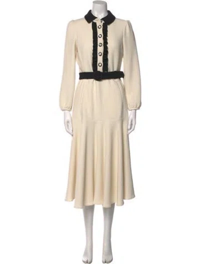 Pre-owned Me+em Long Dress In White