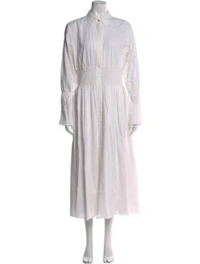 Pre-owned Me+em Long Dress In White