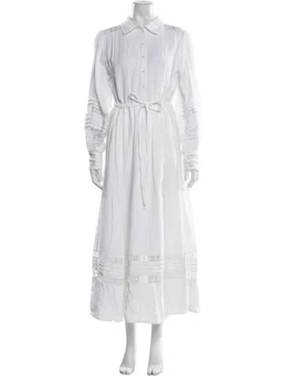 Pre-owned Me+em Long Dress In White