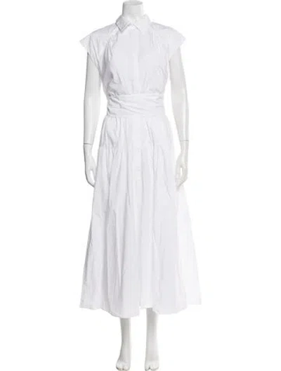 Pre-owned Me+em Long Dress In White