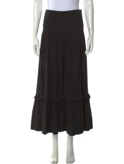 Pre-owned Me+em Long Skirt In Black