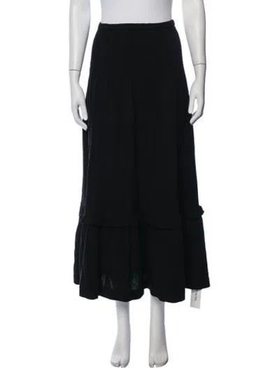Pre-owned Me+em Long Skirt In Black